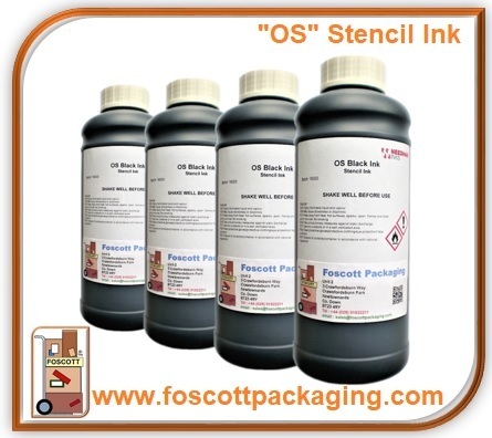 OS Stencil Ink - Black 4005a