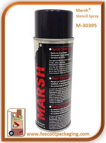 Marsh® Stencil Spray   Black